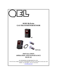 Thumbnail of document Manual - B5 Series MS/TP BACnet® Toxic or Combustible Gas Transmitter/Sensors